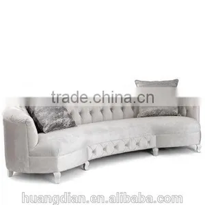 Velvet Fabric Living Room Furniture Handcrafted Tufted Sofa Chesterfield Sofa thumbnail-1