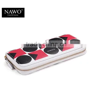 Zipper Ladies Long Purse Leather Clutch for Coin and Cell Phone thumbnail-3