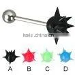Body Piercing Jewelry Tongue Rings Barbell in 316L With Silicone Ball thumbnail-1