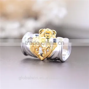 Custom Engarving 18K Gold Plating Charms Solid European Tube Bead 925 Sterling Silver Beads Wholesale 14K Gold Charms Bead thumbnail-4
