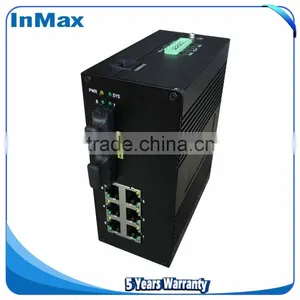 Managed Network Switch, Layer 2 8 Port 100M Din-Rail IEC61850 Simple Optical Fiber Ethernet Switch I608A thumbnail-1