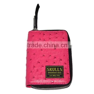 2015 Fashion Oostrich Leather Zipper Wallet thumbnail-6