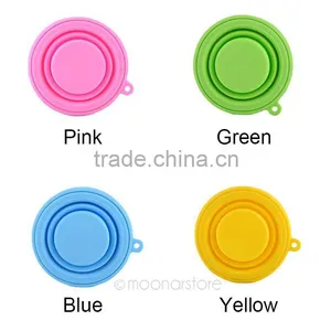 Durable Food Grade Folding Silicone Cup With Lid thumbnail-3