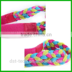 Cutom Logo Printing Braid Sport Head Band Weave Sweatband thumbnail-3