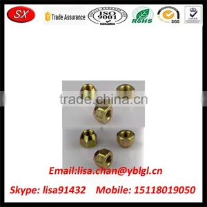 m4 Internal Thread Aluminum Round Nut With Yellow Zinc thumbnail-1