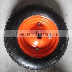 3.50-8 Pneumatic Air Wheel For Construction Wheelbarrow Solid Shaft thumbnail-6
