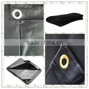 Heavy Duty Construction H.D.P.E. Black Mesh Tarp thumbnail-1