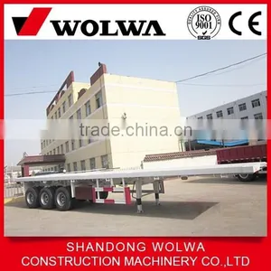 High Quality Cheap Flatbed Semi Trailer From Chinese Factory thumbnail-2