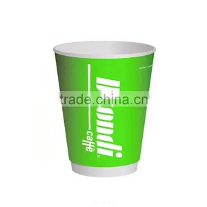 Dispoable 4 oz Double Wall Paper Cups. Blue Cups Customized Logo thumbnail-3