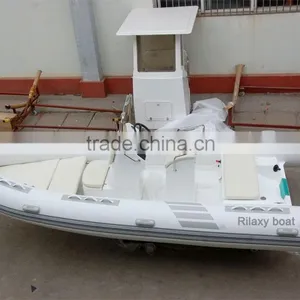 China CE Approved 5.2m Rigid Hull Fiberglass Inflatable Boat thumbnail-4