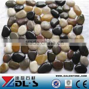 Colored River Stone Tile Mixed Pebble Tile Shower Floors thumbnail-1