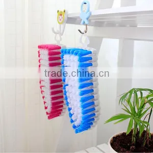 Factory Wholesale Bath Toilet 360 Flexible Bentable Corner Cleaning Brush thumbnail-5