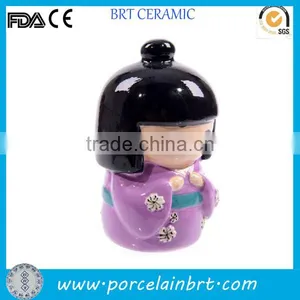 Ceramic Kimono Girl Beautiful Japanese Doll thumbnail-2