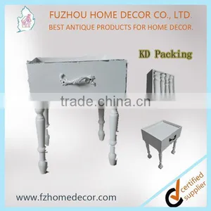KD Packing French Style Bedroom Furniture Bedside Cabinet Made in China thumbnail-1