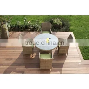 2017 Sigma Quickest Delivery All Weather Resin Wicker Glass Top Round Latest Dining Table Designs thumbnail-1