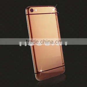 New Style OEM Gold Mirror Back Plate for Iphone 6/6plus Gold Back Panel,Mirror Gold Housing thumbnail-3