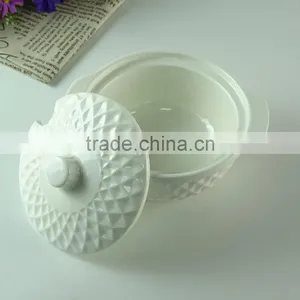 New Design White Porcelain Soup Tureen With Lid thumbnail-2