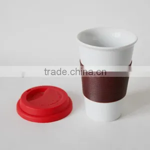 Ceramic Coffee Mug With Lid thumbnail-2