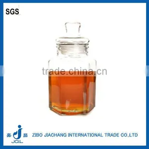 PJ02 Hexagon Clear Glass Beverage Dispenser With Stand thumbnail-1