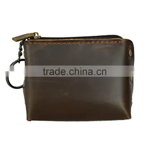 Full Grain Leather Wallet Men Coin Purse From Italy With Card Holder thumbnail-3