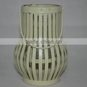 Colored Glass Hanging Lantern thumbnail-2