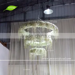 GNW FLW1603001-7FT Large Artificial Hanging Flower Halo for Wedding Backdrop thumbnail-1