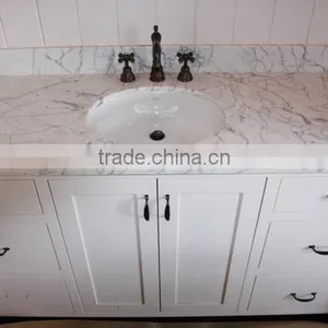 Inexpensive Hotel Corridor Wall Natural Stone Grass White Marble Tiles thumbnail-1