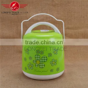 0.8L Mini Green Lunch Box Plastic / Insulated Lunch Box for Food/soup for Family thumbnail-1