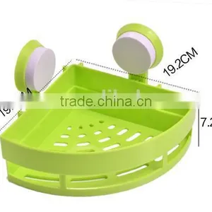 Vacuum Suction Cup Bathroom and Kitchen Plastic Triangle Shelf/holder thumbnail-2