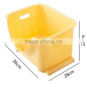 Plastic Receive Basket/fruit and Vegetable Storage Container thumbnail-1