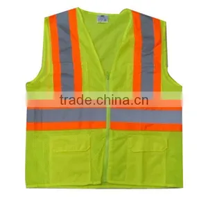 Yellow Color With High Quality Warning Reflective Vest thumbnail-1