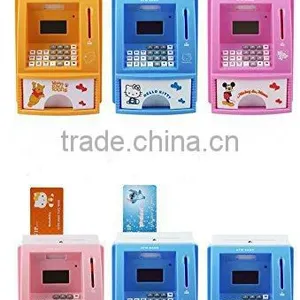 2015 Hot Sale Mini Children Plastic Voice ATM Saving Bank Toys From ICTI Dongguan Manufacturer thumbnail-3