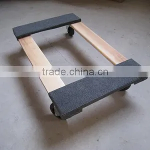 Heavy Duty Capet Moving Wood Furniture Dolly, Tool Cart, Garden Cart thumbnail-1
