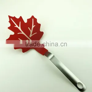 33062 Stainless Steel Handle Maple Leaf Kitchen Nylon Shovel Spatula Turner, Cake, Egg Turner Spatula Shovel thumbnail-2
