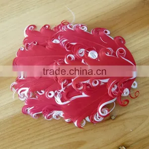 Curly Feather With Pearl Bead Rhinestone for Kids Hair Accessories thumbnail-4