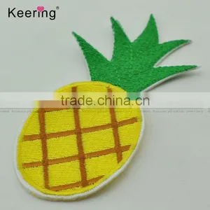 Bright-colored Pineapple Fruit Embroidery Textile Patch WEF-061 thumbnail-2