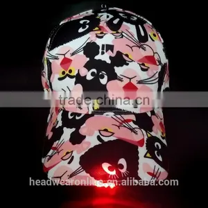 Cusotm Cheap 6 Panel LED Baseball Caps With Without Logo thumbnail-1