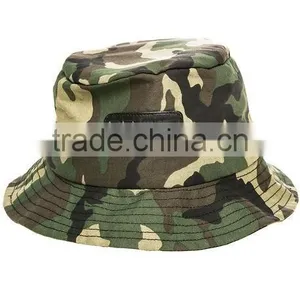 Woven Label Camo Cotton Custom Printed Sublimation Bucket Hat thumbnail-2