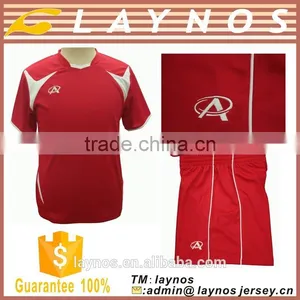 2015 Hot Selling Wholesale Cheap Football Uniform Newest Soccer Jersey Set thumbnail-5