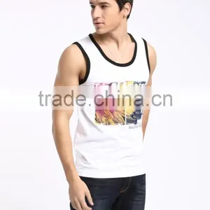 Custom White Printed Cheap Training Vest thumbnail-2