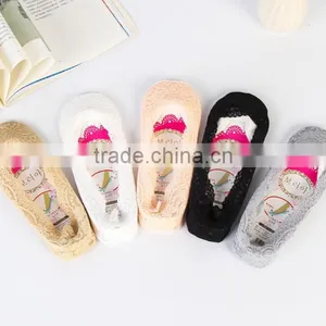 Zm40577b Wholesale Summer Women Lace Low-cut Liners Socks thumbnail-3