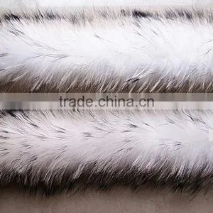BBG-H-7 Wholesale Real Colorful Raccoon Fur Trim for Women's Shoes&Boots Welt With Factory Price thumbnail-1