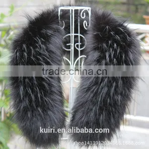 2016 Top Fashion Solid New Winter Scarf Women Fox Fur Collar Fox Raccoon Caps Article Fake Warm Scarves Shawls thumbnail-4