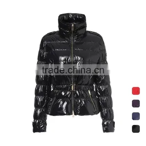Custom 2017 Latest Fashion Western Ladies Winter Duck Down Feather Women Jackets thumbnail-2