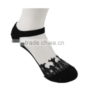 Amazing Free Size Womens Short Sock Women Lady Girl Summer Thin Transparent Crystal Silk Socks thumbnail-1