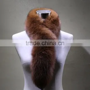 Myfur Stylish Genuine Fox Fur Stole Plush Fox Fur Scarf Collar thumbnail-1