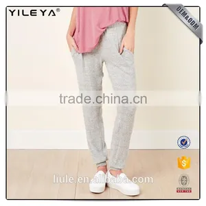 Light Grey Soft Elastic Waist Women Outdoor Pants thumbnail-1
