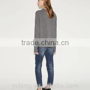 2017 New Design Hand Knitted Woolen Girls Sweater thumbnail-3