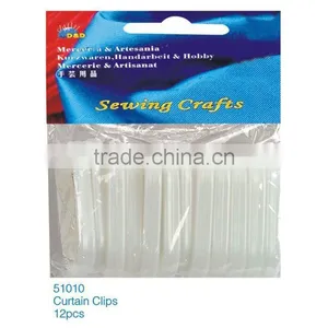 D&D Cotton Fabric White Curtain Clips(51010) thumbnail-1