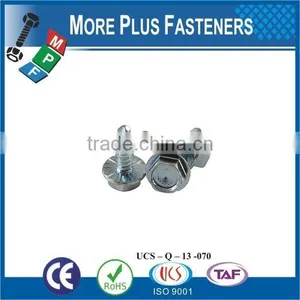 Made In Taiwan High Quality Serration Under Head Hex Head Drilling Screw thumbnail-3